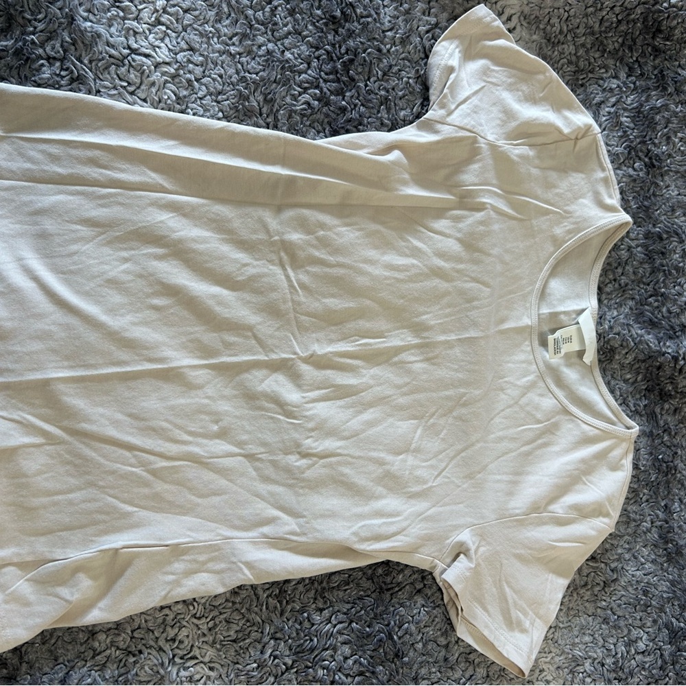 Cream Short Sleeve T-Shirt